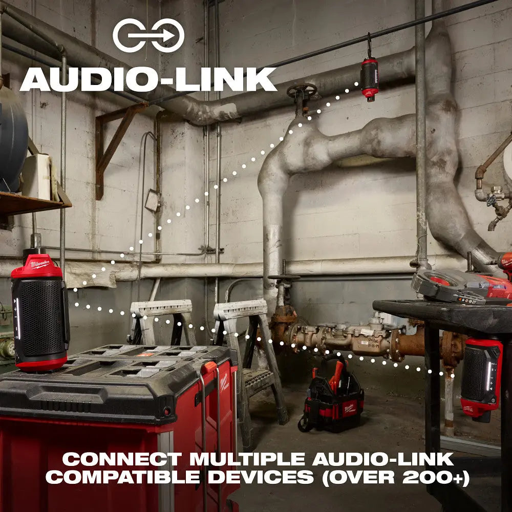 Milwaukee 2955-20 - M12™ Bluetooth® Jobsite Speaker w/ PACKOUT™ Compatibility - Wise Line Tools