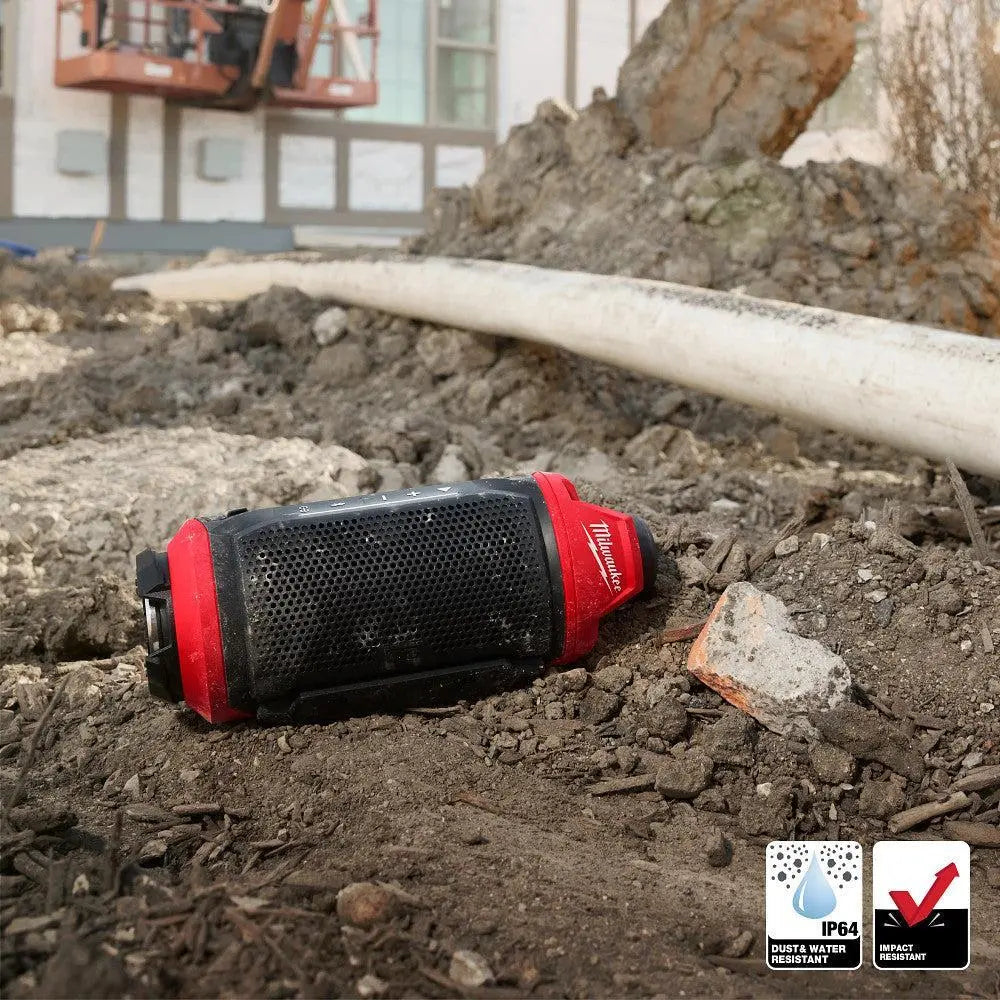 Milwaukee 2955-20 - M12™ Bluetooth® Jobsite Speaker w/ PACKOUT™ Compatibility - Wise Line Tools