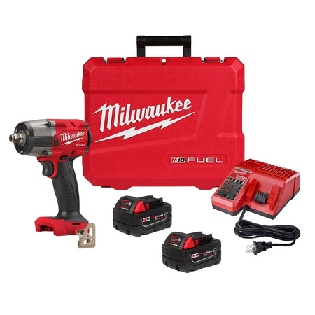 Milwaukee 2962-22R - M18 FUEL™ 1/2" Mid-Torque Impact Wrench w/ Friction Ring Kit - Wise Line Tools
