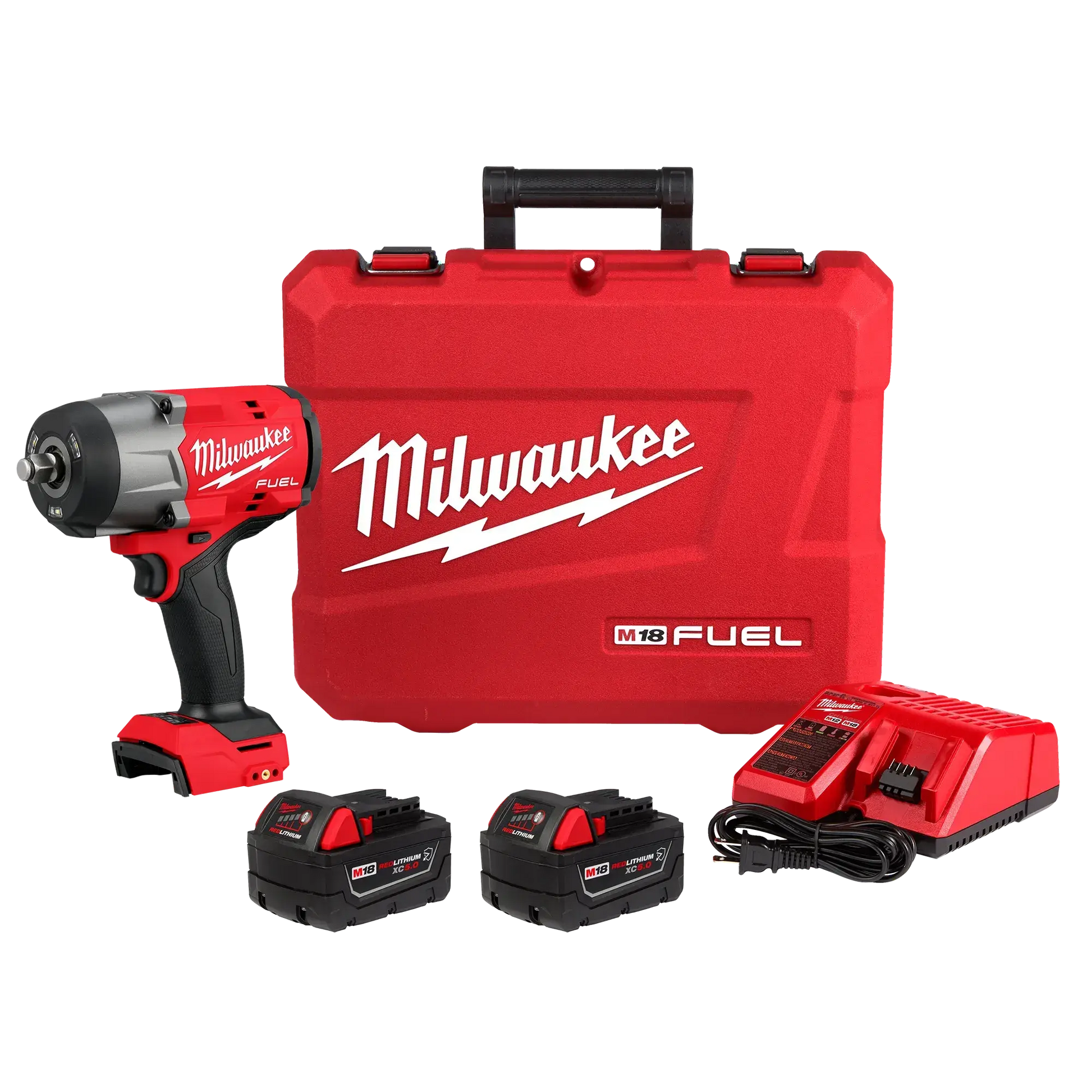 Milwaukee 2967-22 - M18 FUEL™ 1/2" High Torque Impact wrench w/ Friction Ring Kit - Wise Line Tools