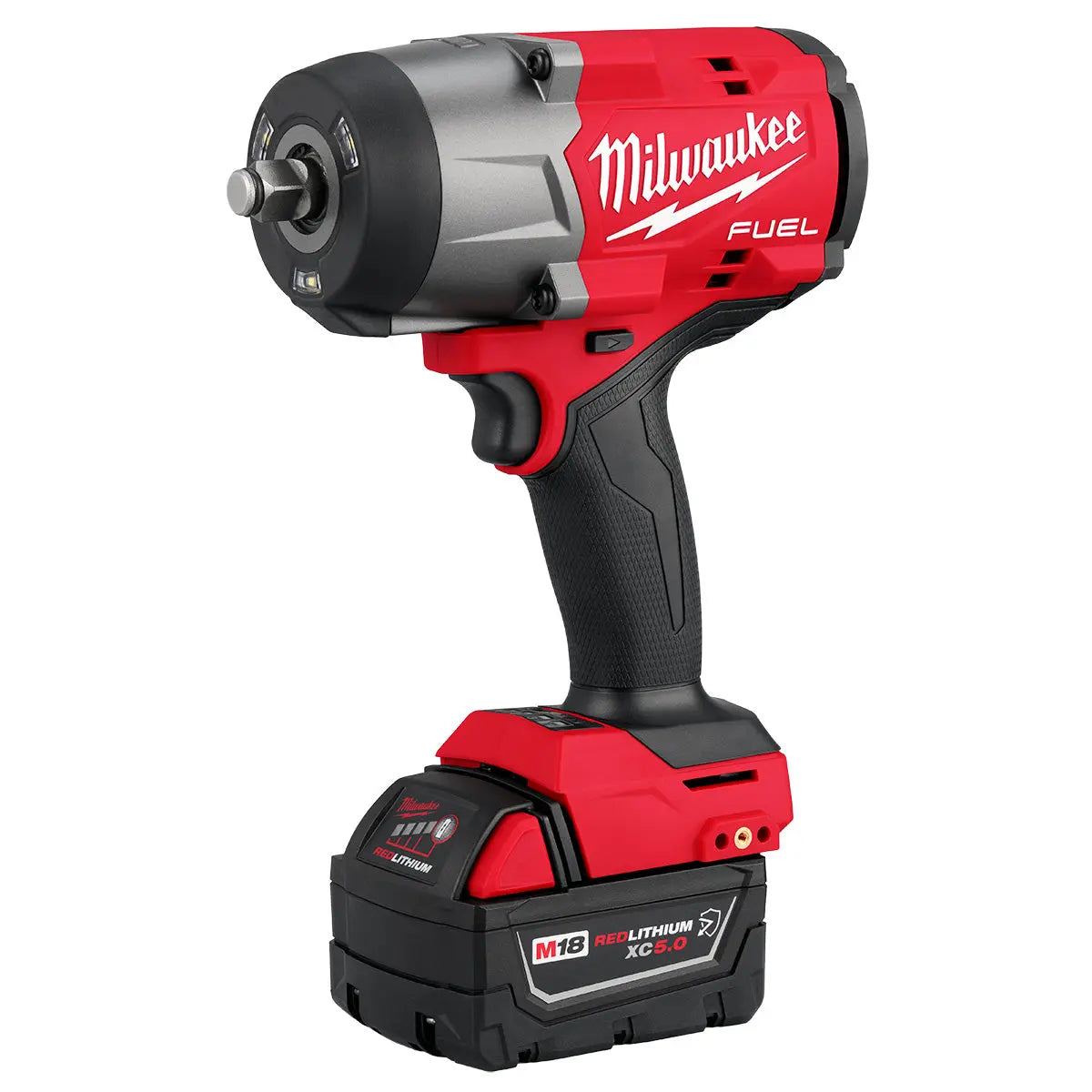 Milwaukee 2967-22GG - M18 FUEL™ 1/2" HTIW w/ Friction Ring & Grease Gun Combo Kit - Wise Line Tools