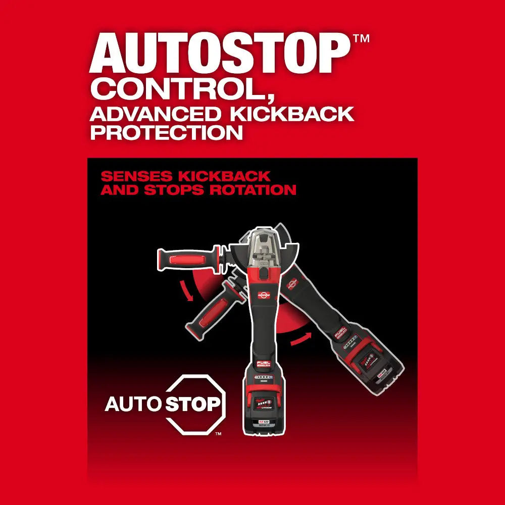 Milwaukee 2986-20 - M18 FUEL™ 4-1/2" / 5" Dual-Trigger Braking Grinder - Wise Line Tools