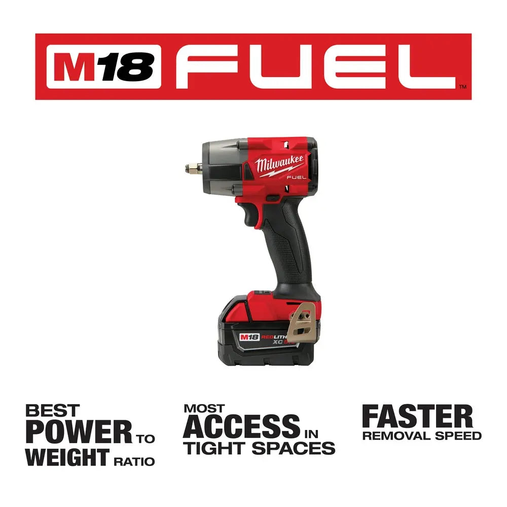Milwaukee 3010-22 - M18 FUEL™ 1/2" HTIW & 3/8" MTIW Automotive Combo Kit - Wise Line Tools