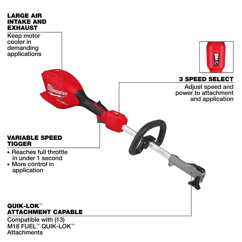 Milwaukee 3016-20 - M18 FUEL™ Power Head w/ QUIK-LOK™ - Wise Line