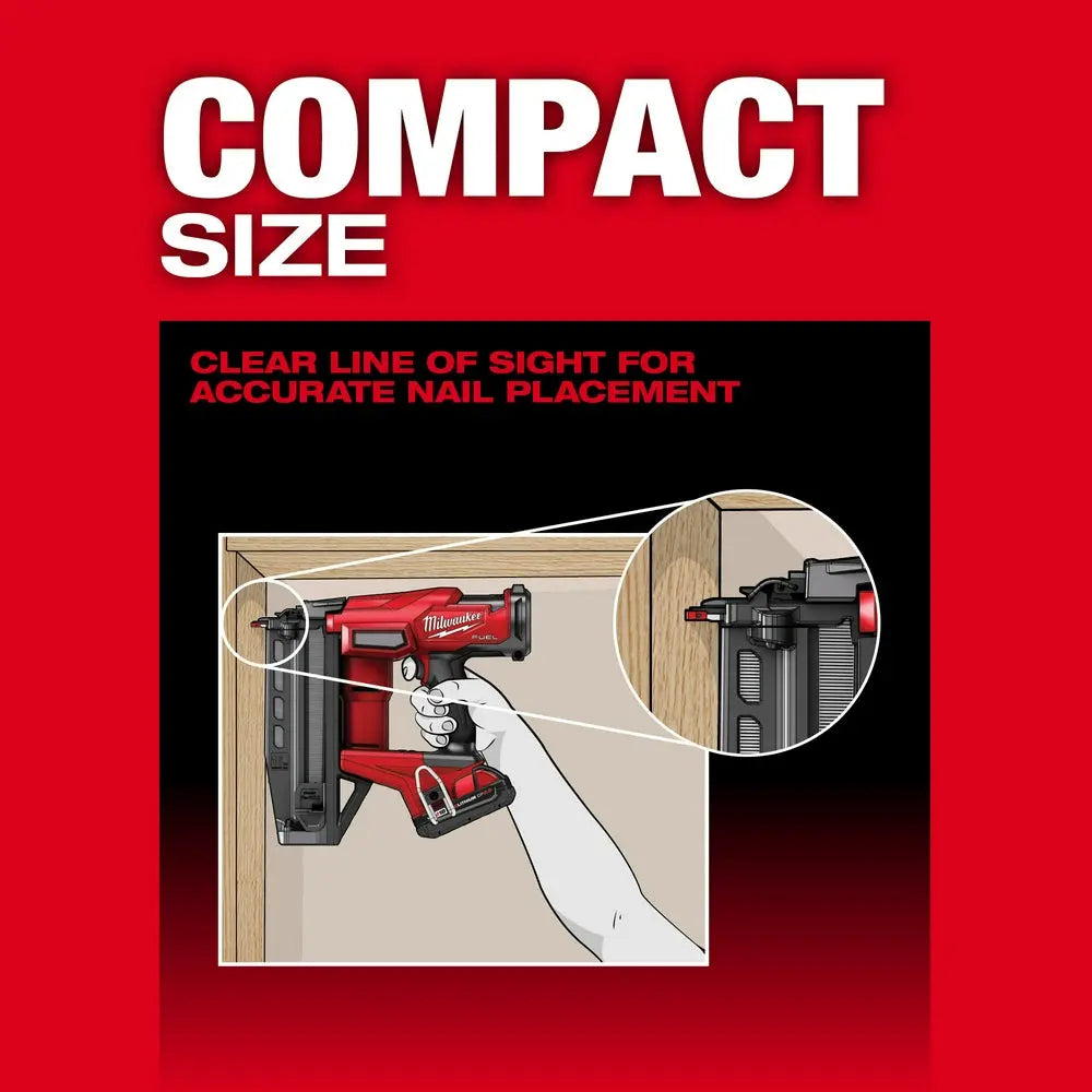 Milwaukee 3020-20 - M18 FUEL™ 16 Gauge Straight Finish Nailer - Wise Line Tools