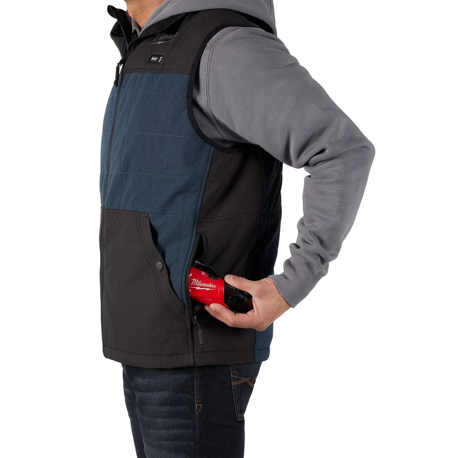 Milwaukee 305BL-202X - M12™ Heated AXIS™ Vest Blue 2X - Wise Line Tools