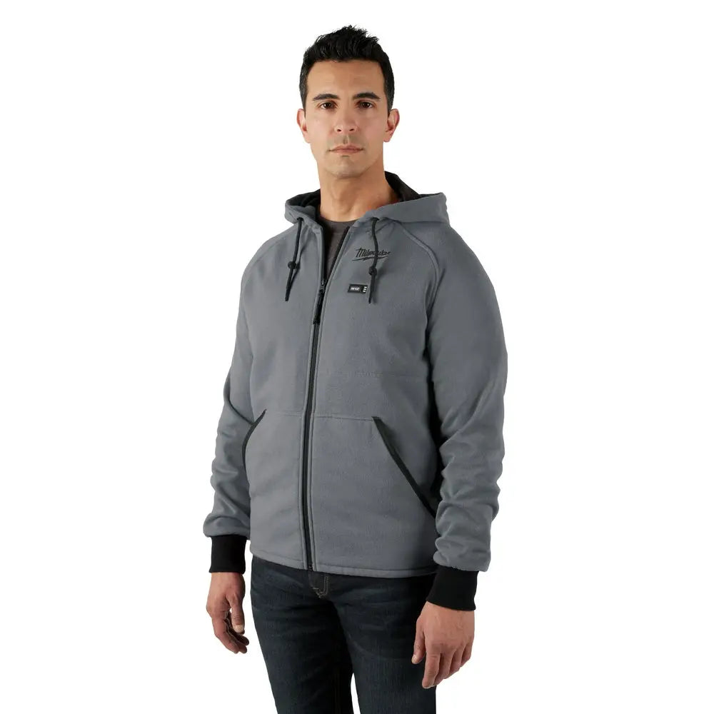 Milwaukee 306G-20M - M12™ Heated Hoodie Gray Medium - Wise Line Tools