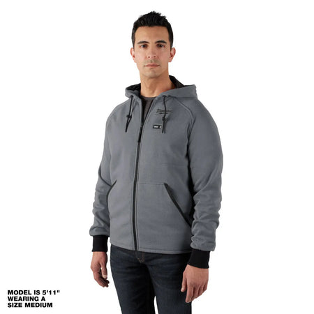 Milwaukee 306G-20M - M12™ Heated Hoodie Gray Medium - Wise Line Tools