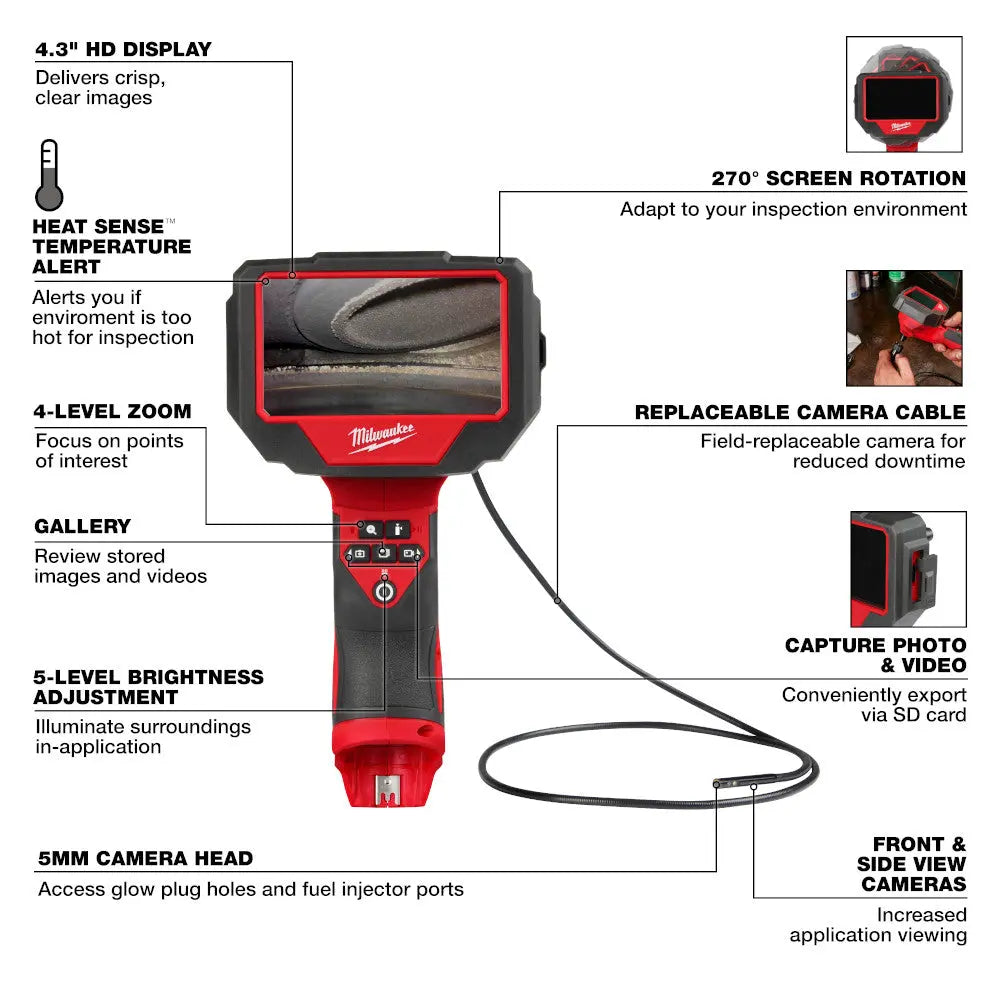 Milwaukee 3150-20 - M12™ Auto Technician Borescope - Wise Line Tools
