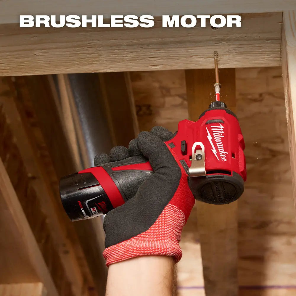 Milwaukee 3450-22 - M12™ Subcompact Brushless 1/4" Hex Impact Driver Kit - Wise Line Tools