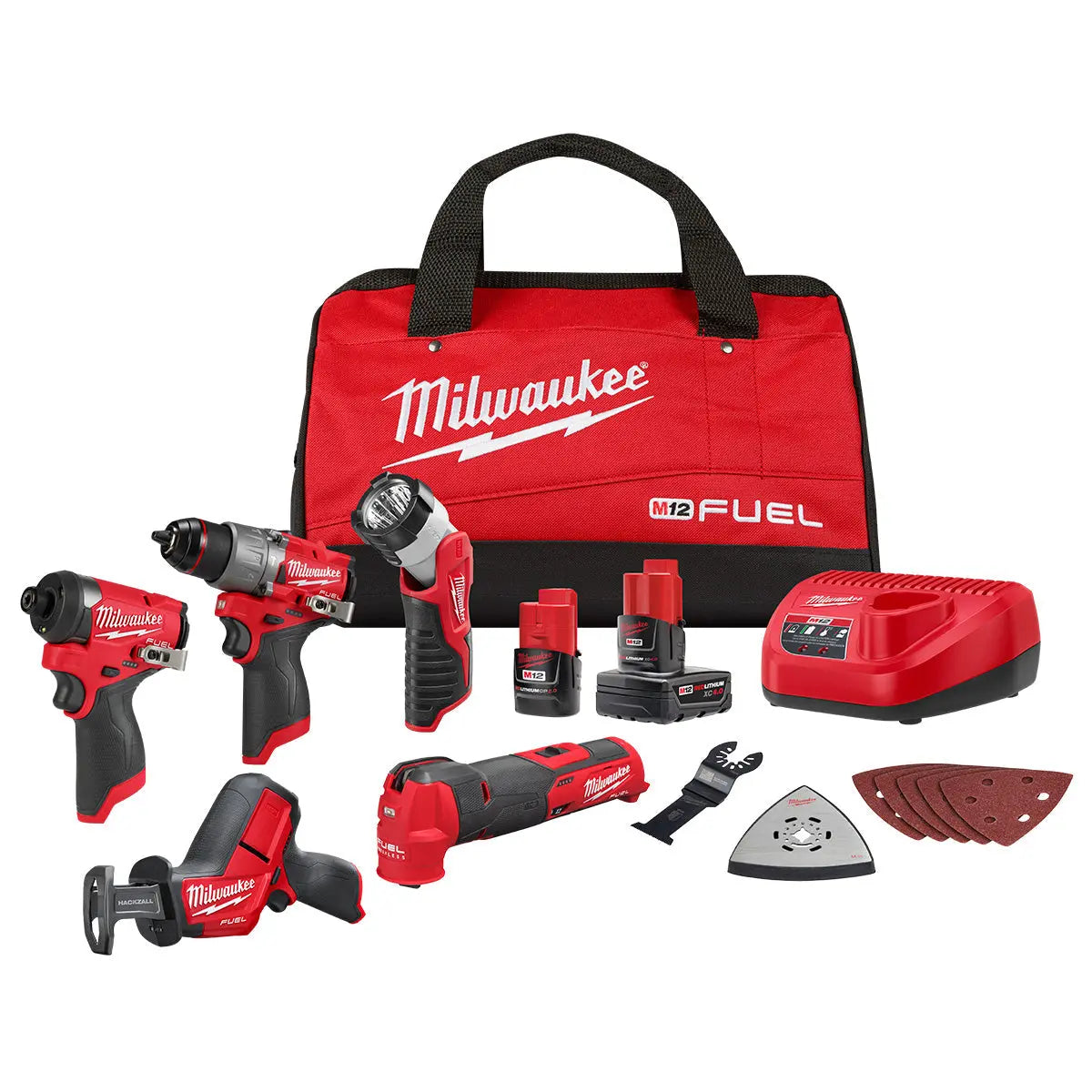 Milwaukee 3497-25 - M12 FUEL™ 5-TOOL COMBO KIT - Wise Line Tools