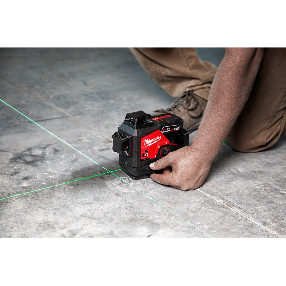 Milwaukee 3632-21 - M12™ Green 360-Degree 3-Plane Laser Kit - Wise Line Tools