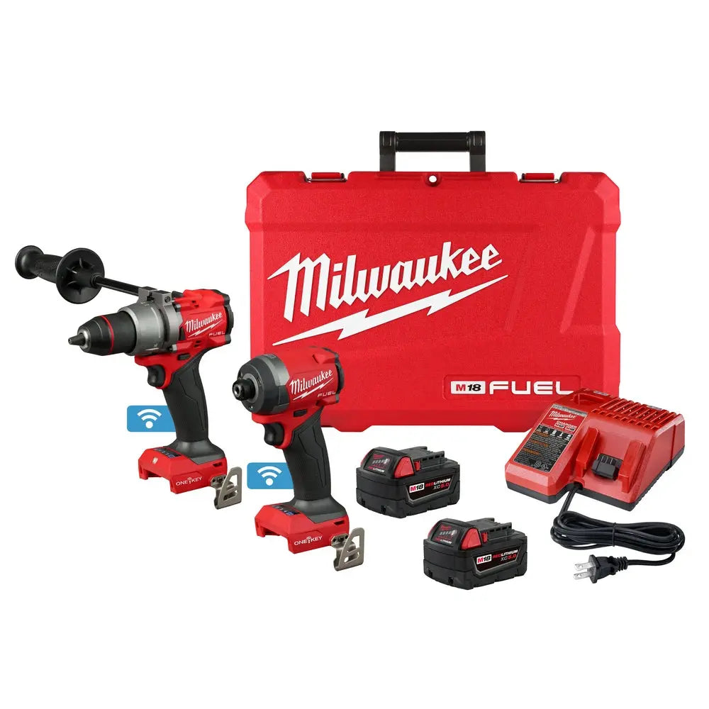 Milwaukee 3696-22 - M18 FUEL™  2-Tool Combo Kit w/ ONE-KEY™ - Wise Line Tools