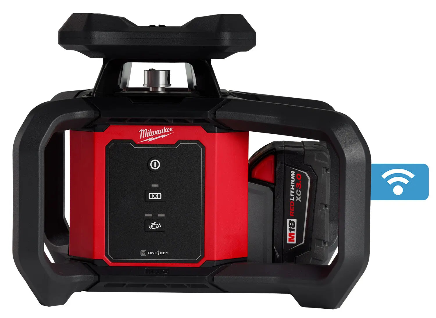 Milwaukee 3701-21T - M18™ Red Exterior Rotary Laser Level Kit w/ Receiver, Tripod, & Grade Rod - Wise Line Tools