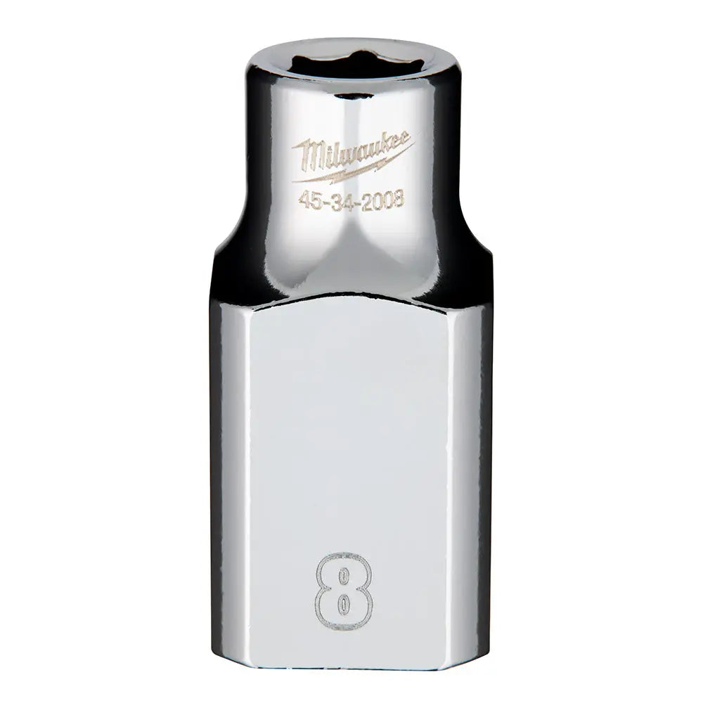 Milwaukee 45-34-2008 - 1/2" Drive 8mm Socket - Wise Line Tools