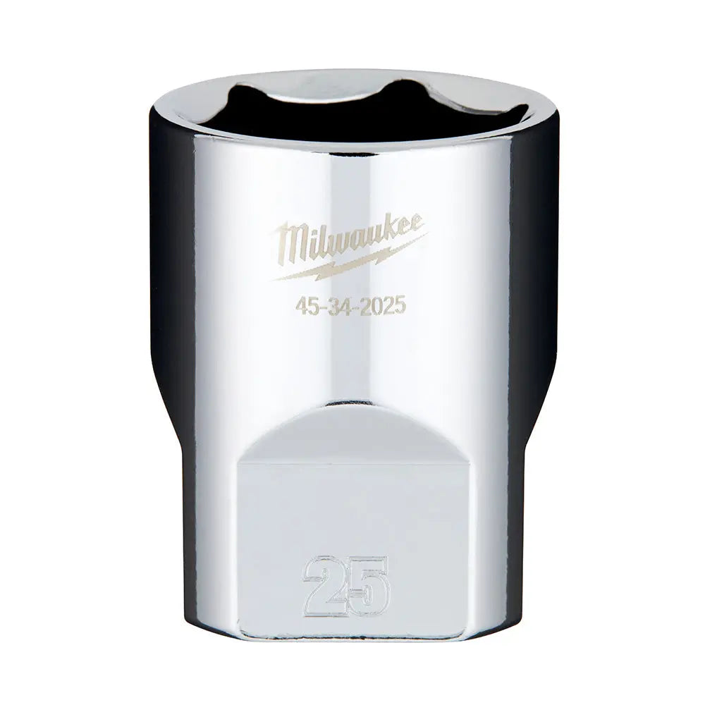 Milwaukee 45-34-2025 - 1/2" Drive 25mm Socket - Wise Line Tools