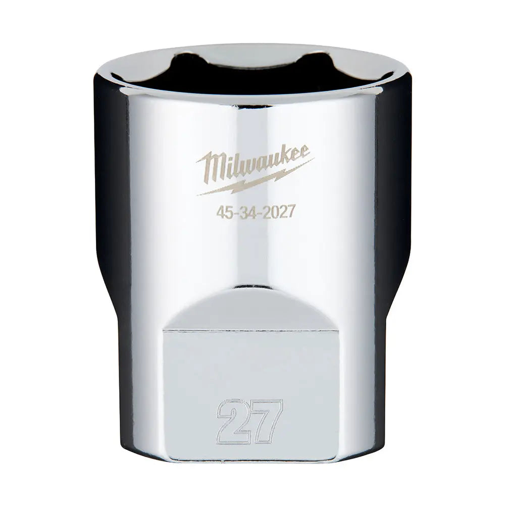 Milwaukee 45-34-2027 - 1/2" Drive 27mm Socket - Wise Line Tools