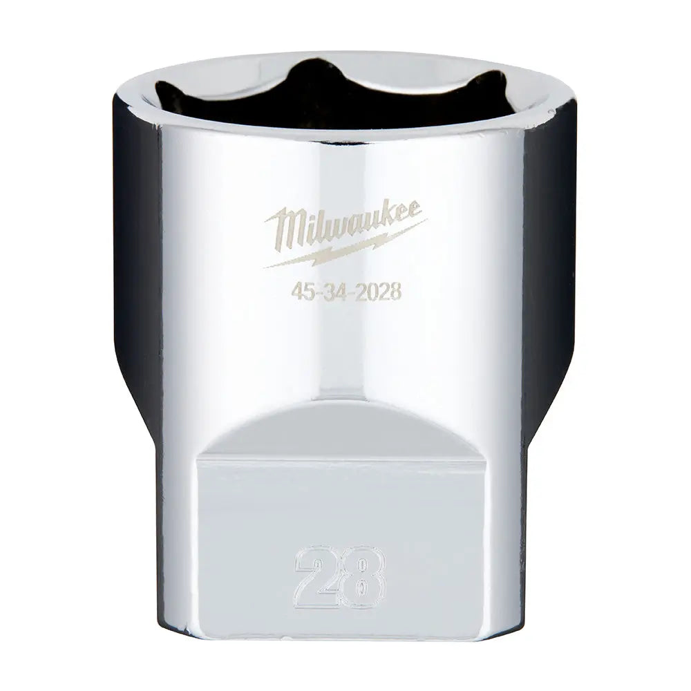 Milwaukee 45-34-2028 - 1/2" Drive 28mm Socket - Wise Line Tools