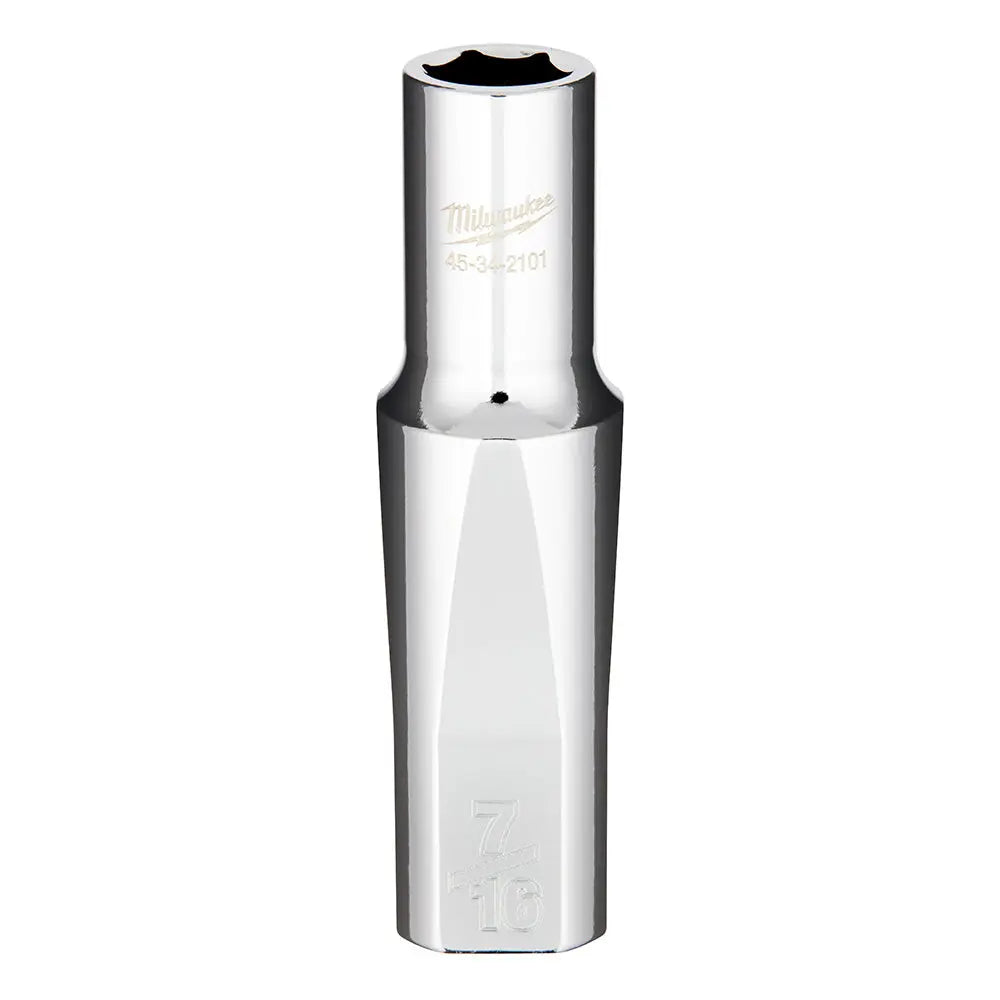 Milwaukee 45-34-2101 - 1/2" Drive 7/16" Deep Socket - Wise Line Tools