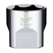 Milwaukee 45-34-8024 - 3/8" Drive 24mm Socket - Wise Line Tools