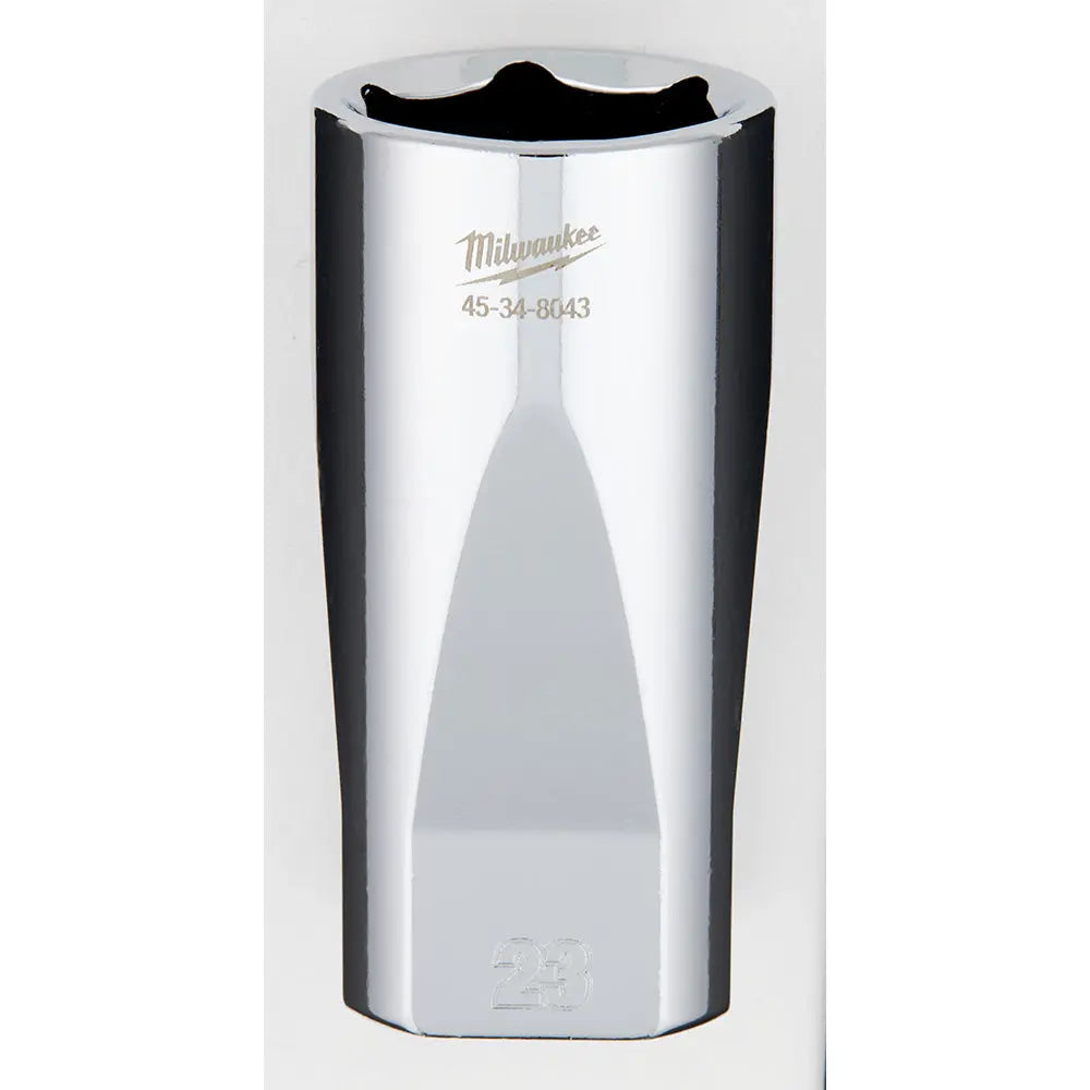 Milwaukee 45-34-8043 - 3/8" Drive 23mm Deep Socket - Wise Line Tools