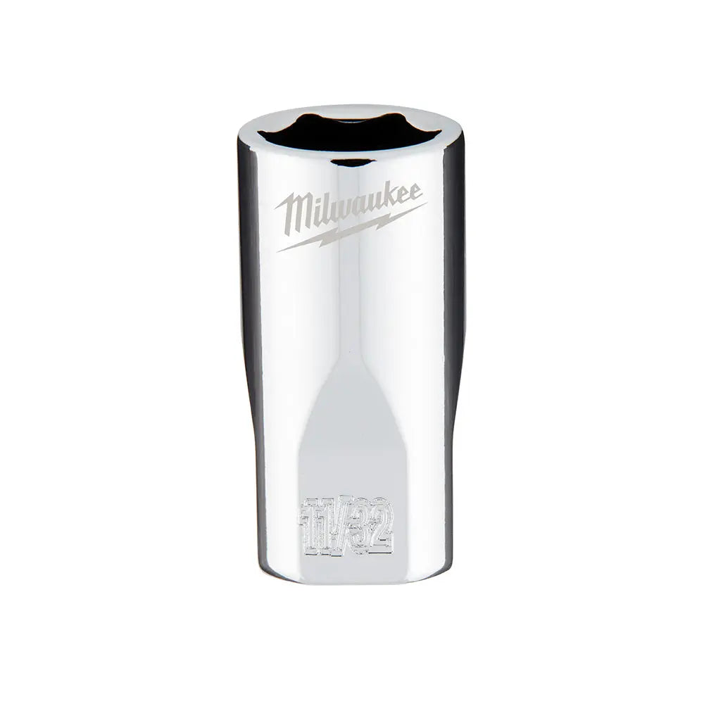 Milwaukee 45-34-9006 - 1/4 in. Drive 11/32 in. SAE 6-Point Socket - Wise Line Tools