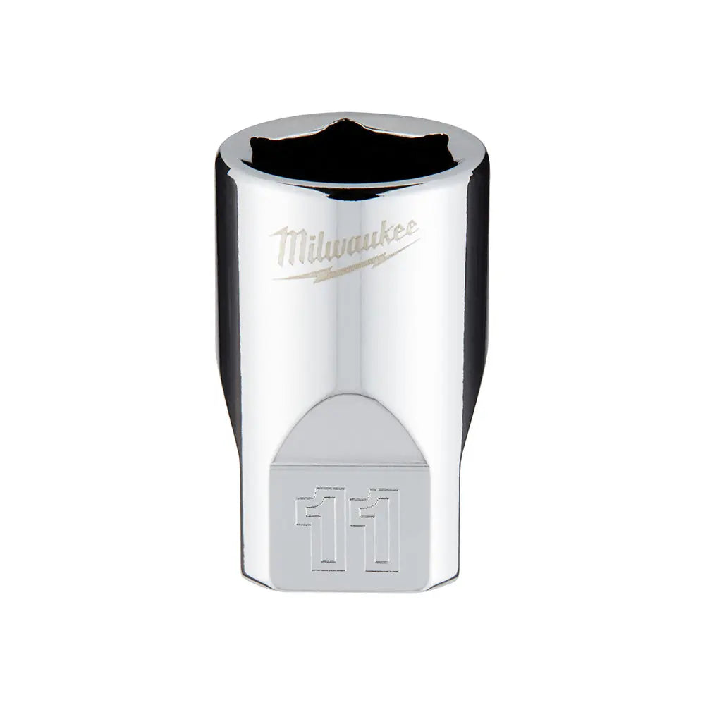 Milwaukee 45-34-9037 - 1/4 in. Drive 11mm Metric 6-Point Socket - Wise Line Tools