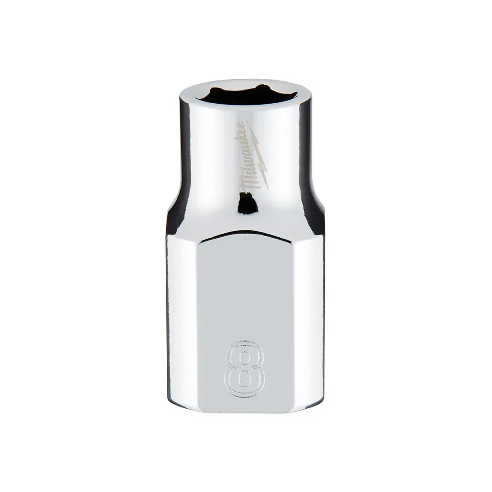 Milwaukee 45-34-9078 - 3/8 in. Drive 8mm Metric 6-Point Socket - Wise Line Tools