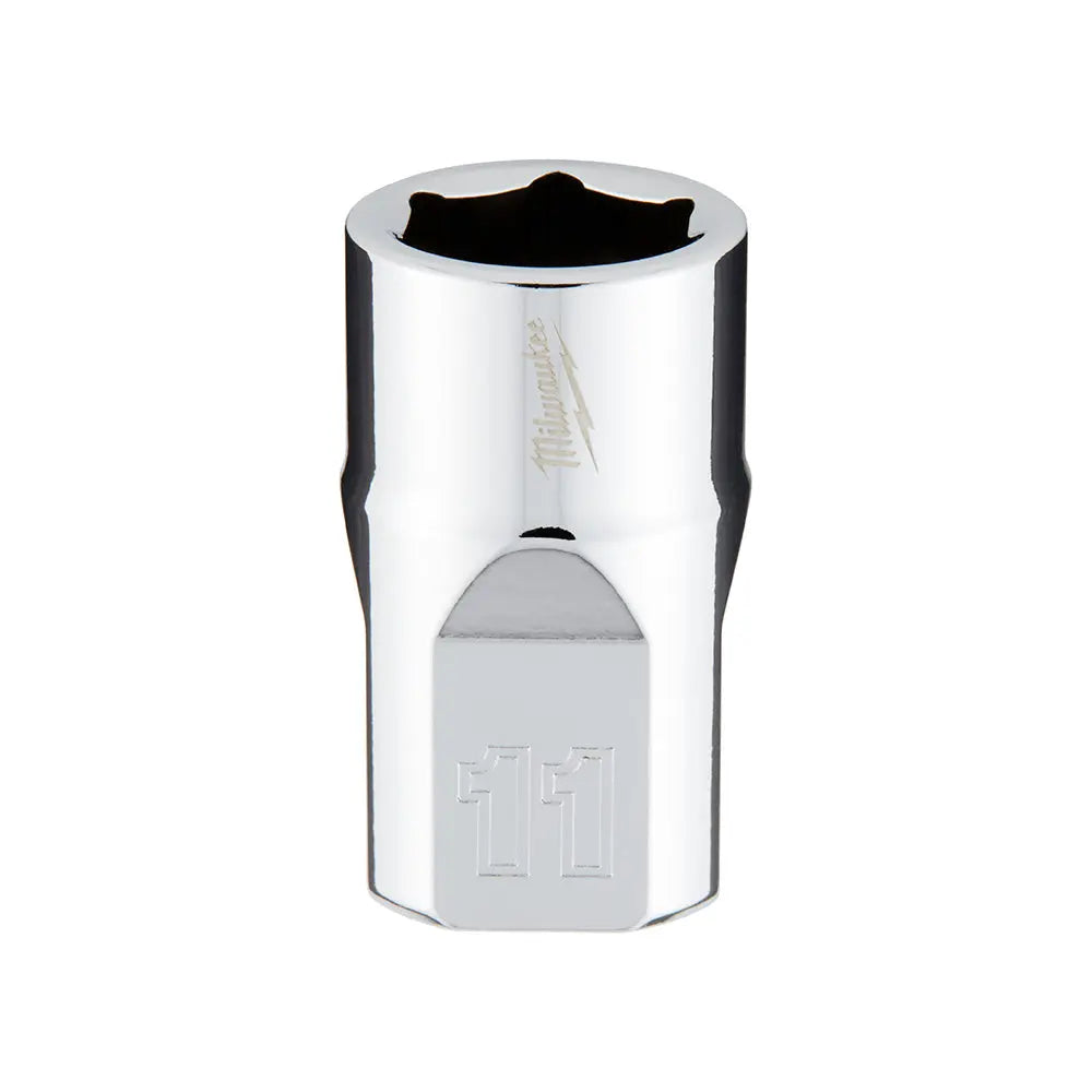 Milwaukee 45-34-9081 - 3/8 in. Drive 11mm Metric 6-Point Socket - Wise Line Tools