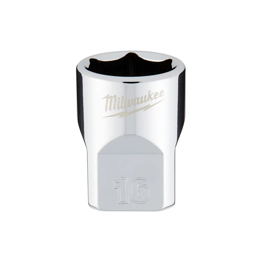 Milwaukee 45-34-9086 - 3/8 in. Drive 16mm Metric 6-Point Socket - Wise Line Tools