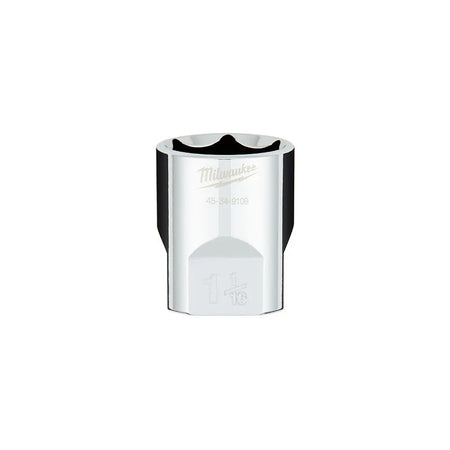 Milwaukee 45-34-9109 - 1/2 in. Drive 1-1/16 in. SAE 6-Point Socket with FOUR FLAT™ Sides - Wise Line Tools