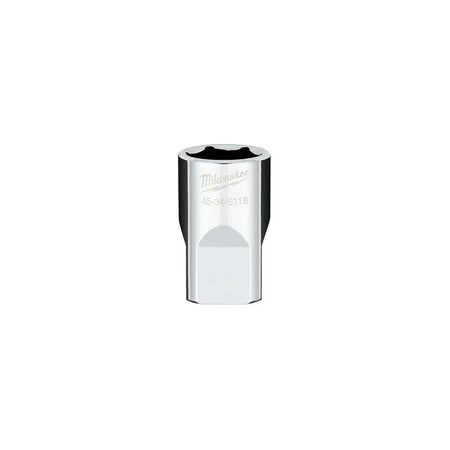 Milwaukee 45-34-9118 - 1/2 in. Drive 17MM Metric 6-Point Socket with FOUR FLAT™ Sides - Wise Line Tools
