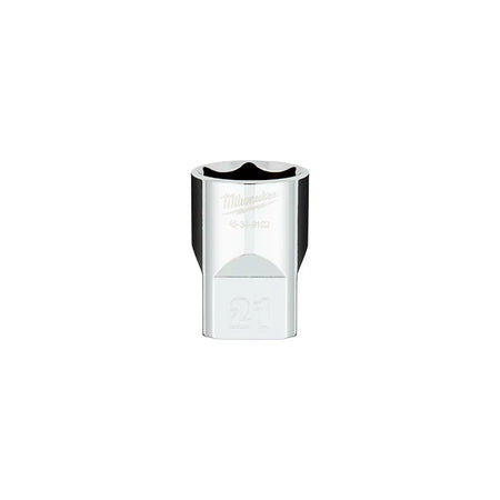 Milwaukee 45-34-9122 - 1/2 in. Drive 21MM Metric 6-Point Socket with FOUR FLAT™ Sides - Wise Line Tools