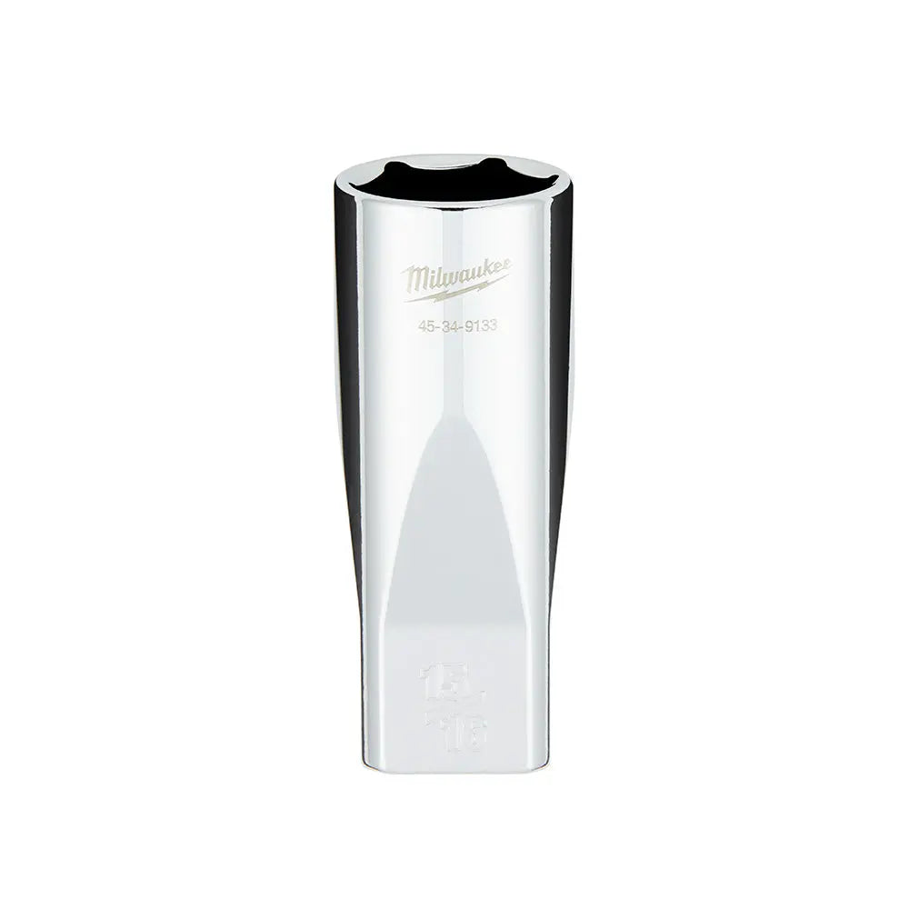 Milwaukee 45-34-9133 - 1/2 in. Drive 15/16 in. SAE 6-Point Deep Socket with FOUR FLAT™ Sides - Wise Line Tools