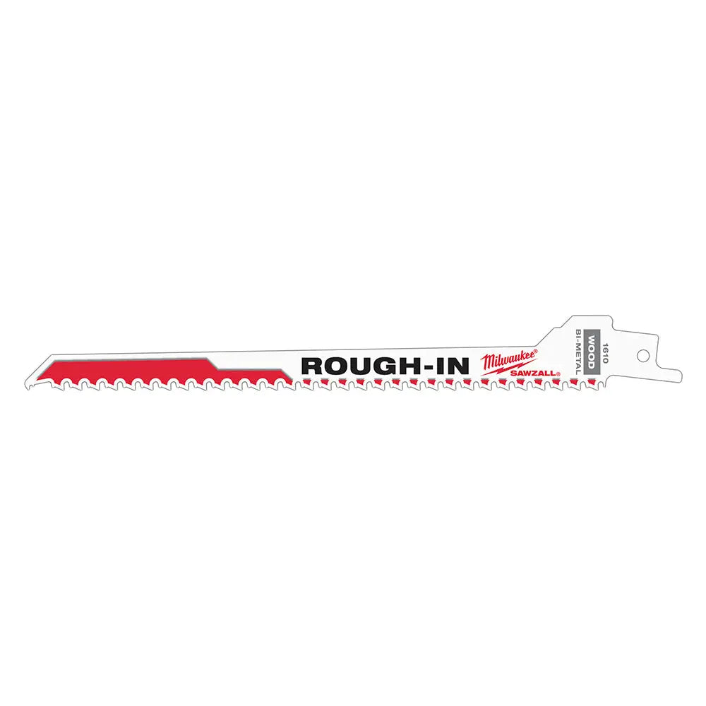 Milwaukee 48-00-1610 - SAWZALL® Rough-In Blade - 5 PK - Wise Line Tools