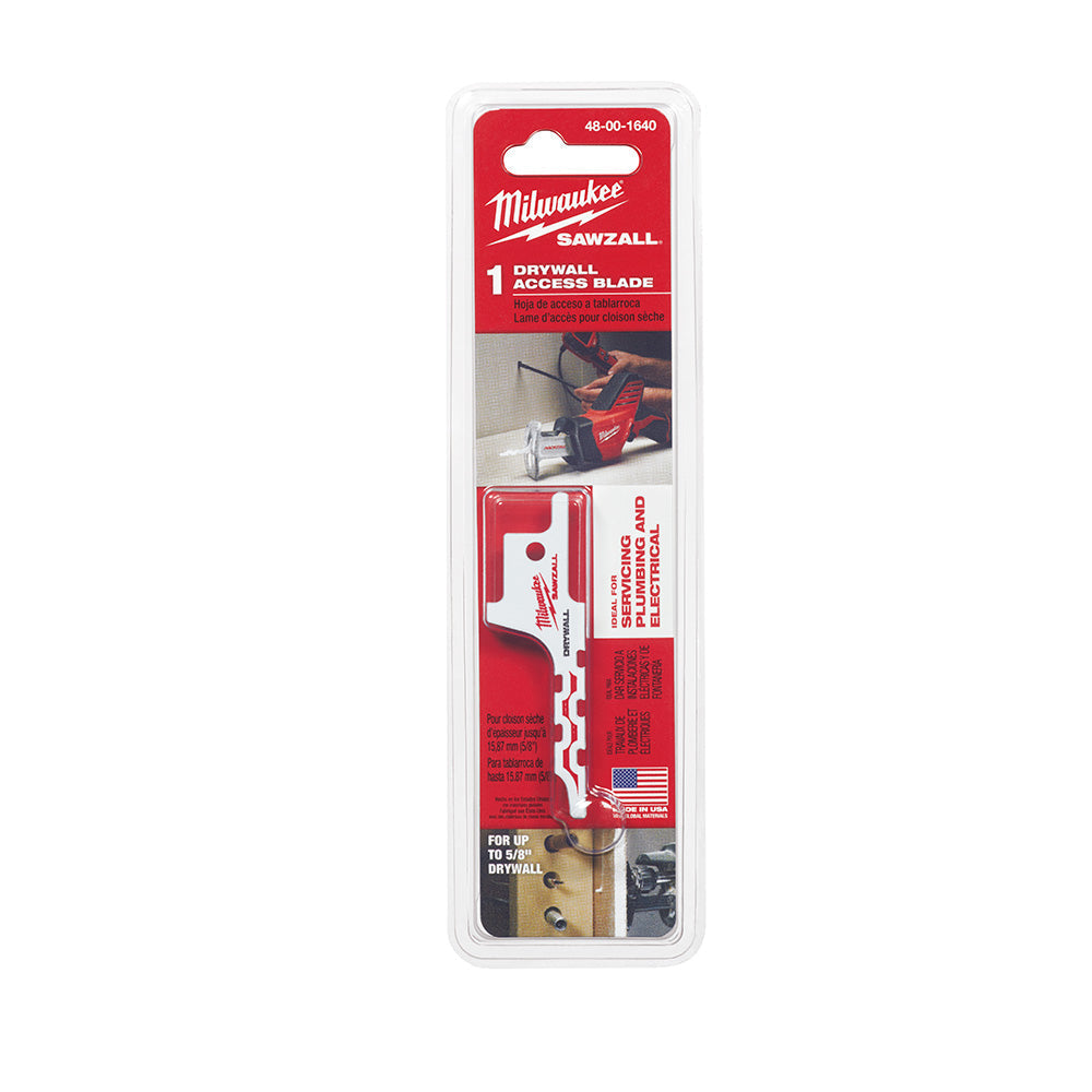 Milwaukee 48-00-1640 - SAWZALL® Drywall Access Blade - Wise Line Tools