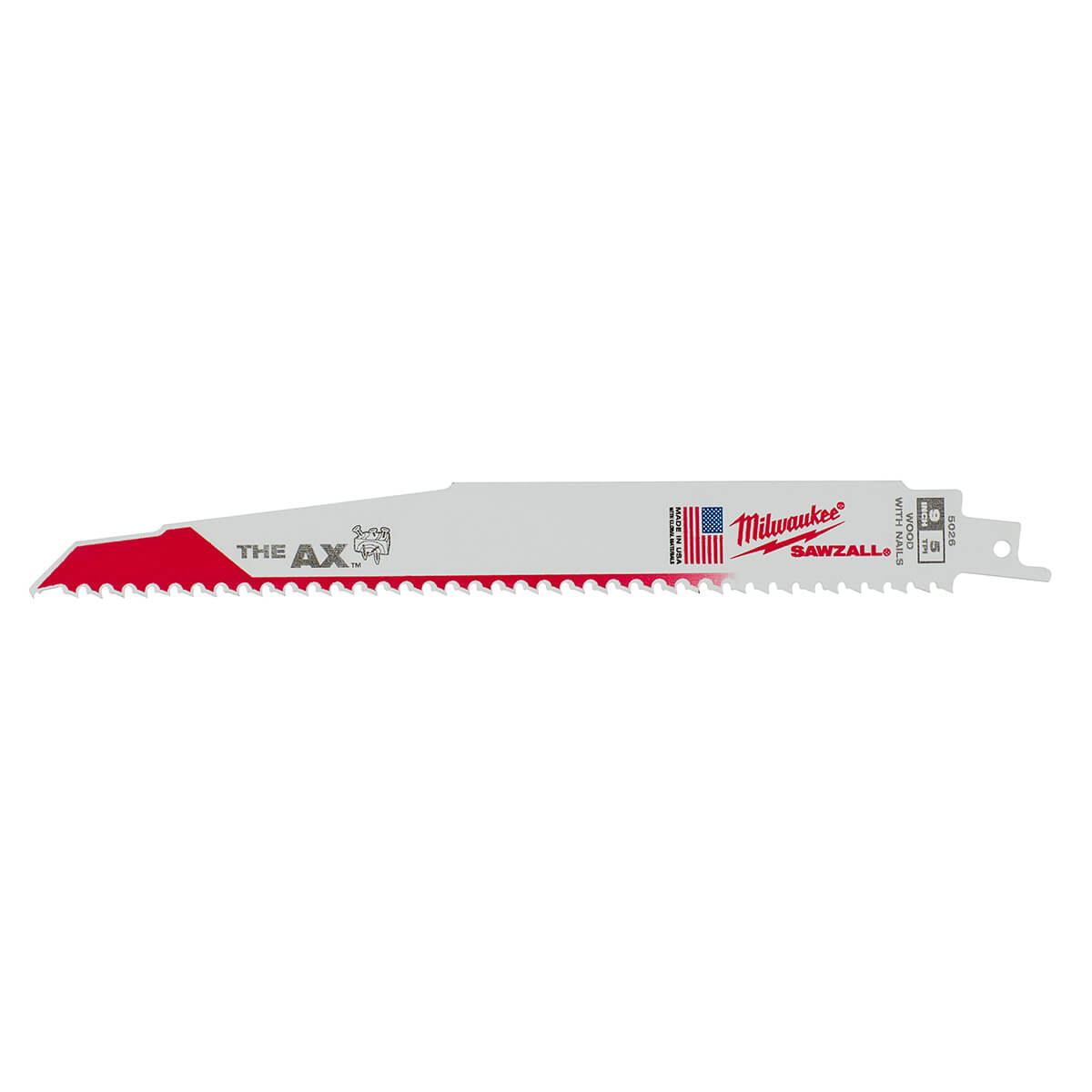 Milwaukee 48-00-5026 5pk 9" "The AX" Sawzall Blades - Wise Line Tools