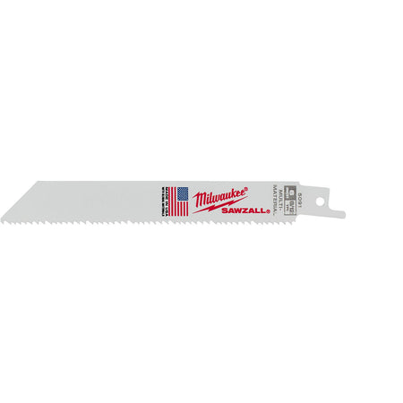 Milwaukee 48-00-5091 - 6" 8/12 TPI Sawzall® Blades (5 Pk) - Wise Line Tools
