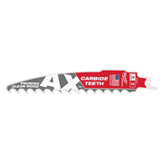 Milwaukee 48-00-5231 - 6" 3 TPI The AX™ with Carbide Teeth for Pruning & Clean Wood SAWZALL® Blade 1PK - Wise Line Tools