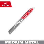 Milwaukee 48-00-5252 - 9" 10TPI The TORCH™ with Carbide Teeth for Medium Metal 1PK - Wise Line Tools