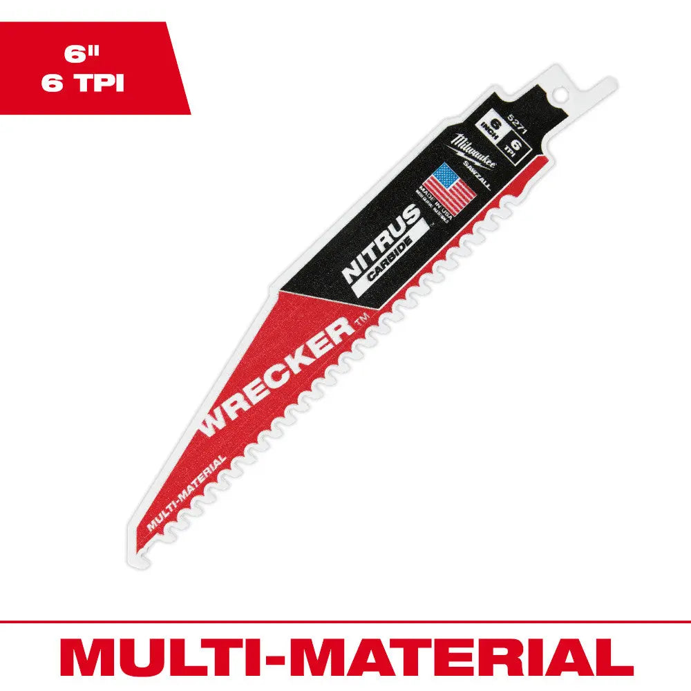 Milwaukee 48-00-5271 - 6” The WRECKER™ with NITRUS CARBIDE™ 1PK - Wise Line Tools