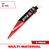 Milwaukee 48-00-5371 - 6" THE WRECKER™ avec NITRUS CARBIDE™, paquet de 3