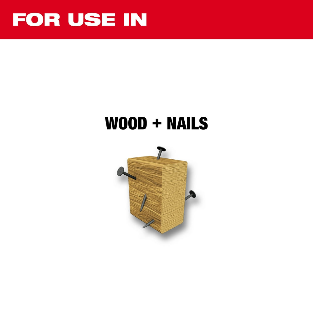 Milwaukee 48-01-7026 - 9" 5 TPI The AX™ Demolition Wood Cutting Sawzall®  Blade Bulk 100 - Wise Line Tools