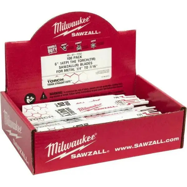 Milwaukee 48-01-7782 - SAWZALL® TORCH™ Metal Demolition Blades 100 pack - Wise Line Tools