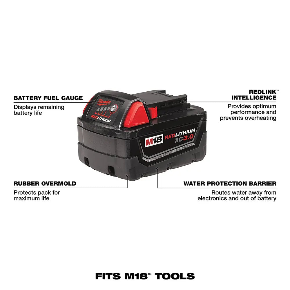 Milwaukee 48-11-1835 - M18™ REDLITHIUM™ HIGH OUTPUT™ CP3.0 Battery - Wise Line Tools