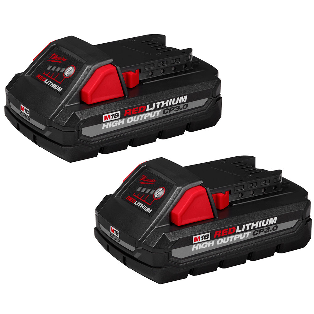 Milwaukee 48-11-1837 - M18™ REDLITHIUM™ HIGH OUTPUT™ CP3.0 Battery 2 Pack - Wise Line Tools