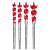 Milwaukee 48-13-0400 -  SPEED FEED™ Wood Bit 6-1/2" Set - 4 PC