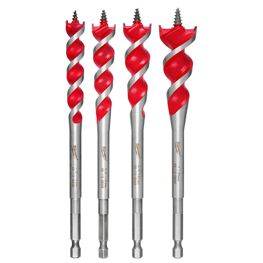 Milwaukee 48-13-0400 -  SPEED FEED™ Wood Bit 6-1/2" Set - 4 PC - Wise Line Tools
