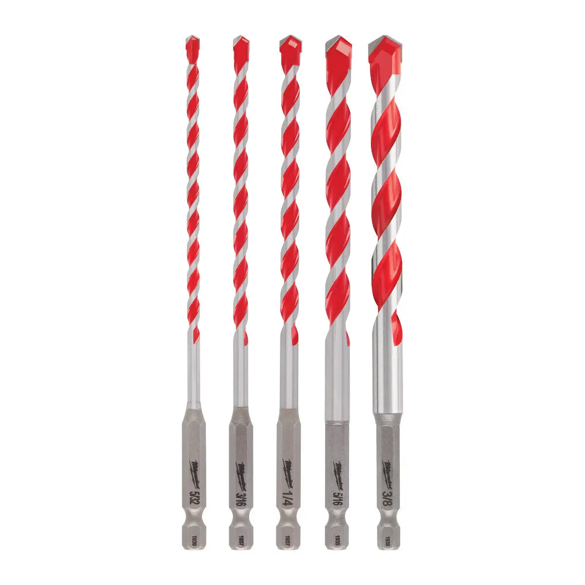 Milwaukee 48-20-9051 - 5PC. SHOCKWAVE Impact Duty™ Carbide Hammer Drill Bit Set - Wise Line Tools