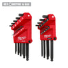 Milwaukee 48-22-2187 - 22-Key Ball End L-Key Set - SAE/Metric